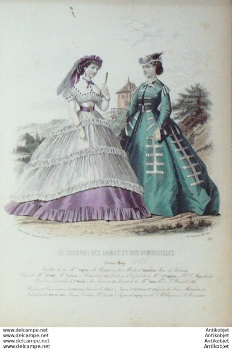 Journal des Dames Demoiselles 1865 # 787 (Maison Alexandrine)