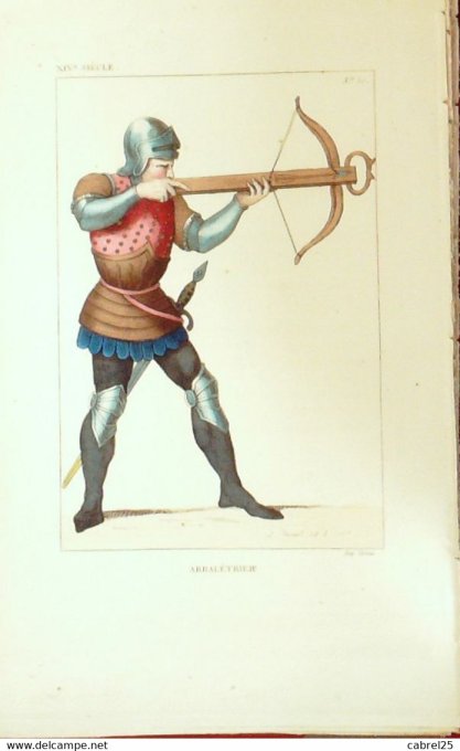 Militaria Portrait Arbalétrier 14ème 1852