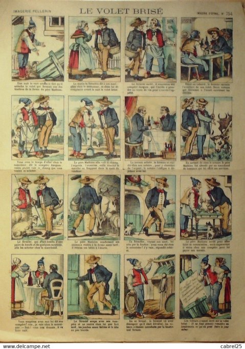 Le Volet Brise  (Pellerin d'epinal)