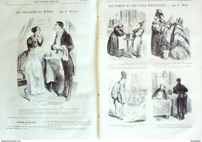 Petit journal pour Rire 1860 # 300 Causerie Grevin