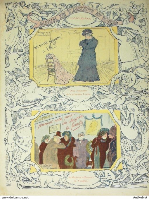 L'Assiette au beurre 1910 n°458 En cinq sec Cartes postales Crésus