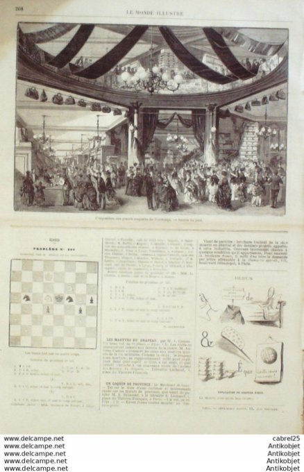 Le Monde illustré 1870 n°676 Tours (37) Bargnay Hilliers Espagne Madrid las Ventas Italie Rome Mont 