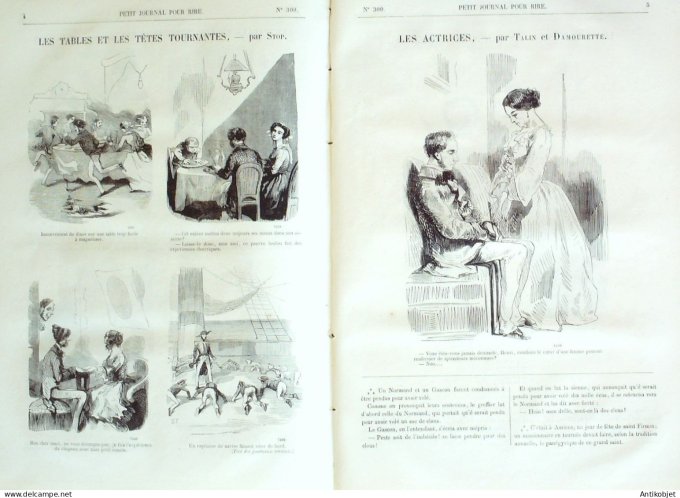 Petit journal pour Rire 1860 # 300 Causerie Grevin