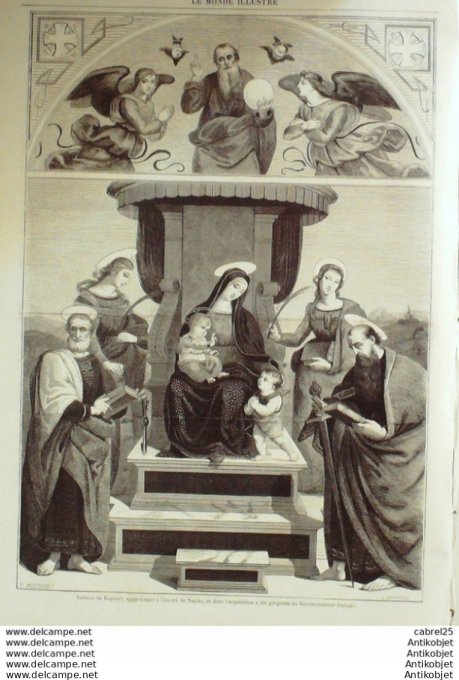 Le Monde illustré 1870 n°676 Tours (37) Bargnay Hilliers Espagne Madrid las Ventas Italie Rome Mont 