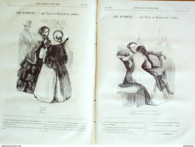 Petit journal pour Rire 1860 # 300 Causerie Grevin
