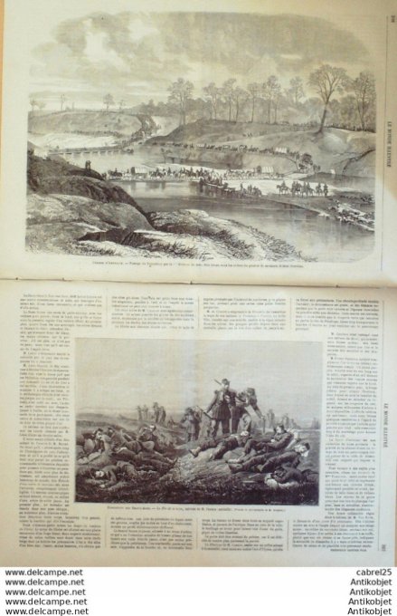 Le Monde illustré 1864 n°375 Algérie Goleah Oran Alger Tagguin Mexique Puebla Usa Pamunkey
