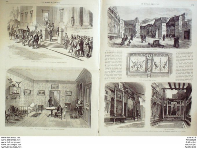 Le Monde illustré 1870 n°676 Tours (37) Bargnay Hilliers Espagne Madrid las Ventas Italie Rome Mont 