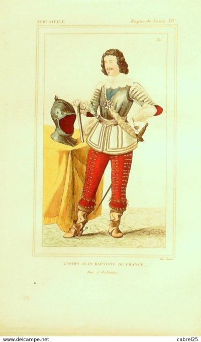 France (45) ORLEANS GASTON Jean Baptiste de France Duc de la ville 17ème 1852