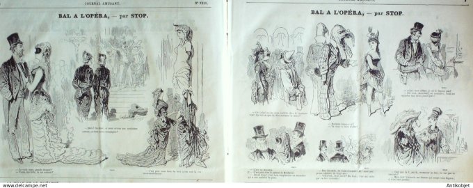 Le Journal Amusant 1880 # 1221 La greffe naturaliste par Mars