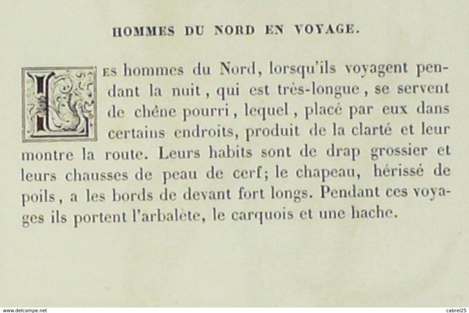 Norvège BIARMIE Villageois 1859