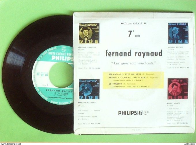 Raynaud Fernand 45T EP Les gens sont méchants 1960