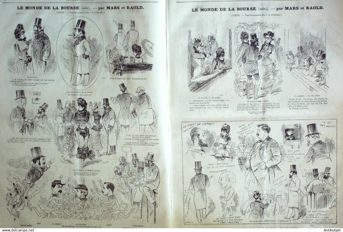 Le Journal Amusant 1880 # 1226 Savard Montreal bric a brac voyage circulaire Montrouge a Bade