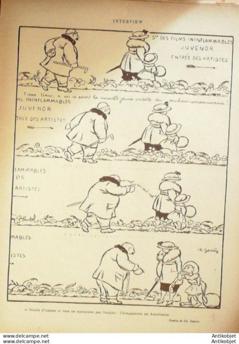 Le Rire 1921-02-26 # 108 Journal humoristique Ed.Originale Furor Teutonicus