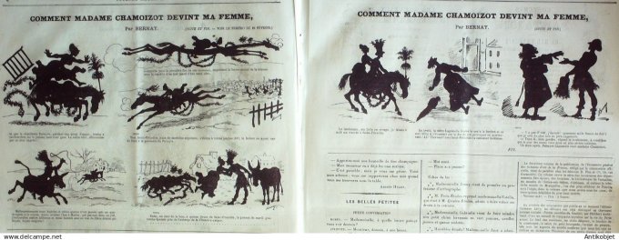 Le Journal Amusant 1880 # 1226 Savard Montreal bric a brac voyage circulaire Montrouge a Bade