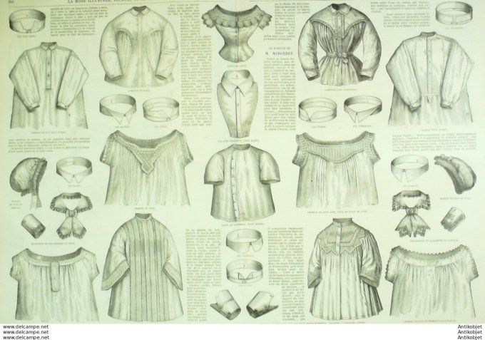 Gravure de mode La Mode illustrée (Lingerie)