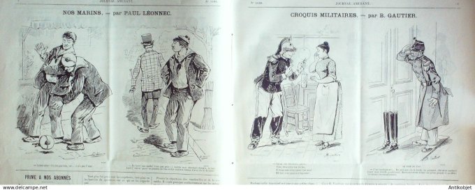 Le Journal Amusant 1889 # 1688 Joujoux et bonbons par Mars