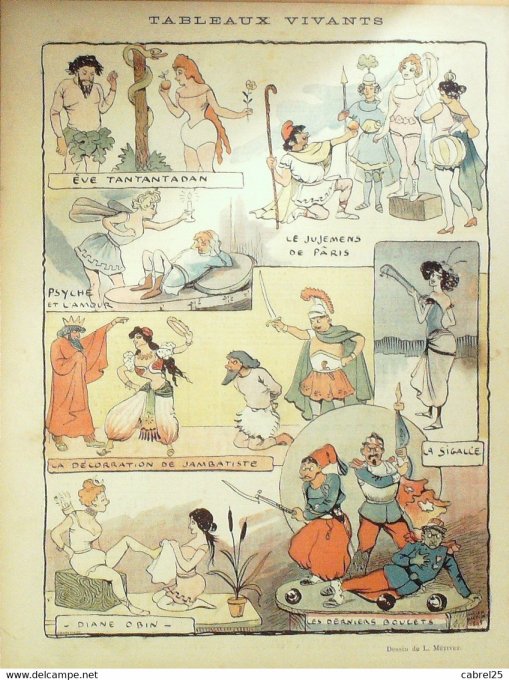 Le Rire 1895 n° 24 Fau Métivet Jeanniot Candy Léandre Rip