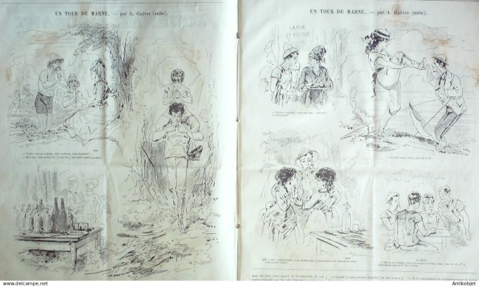 Le Journal Amusant 1870 #  760 Un tour de Marne par Grevin