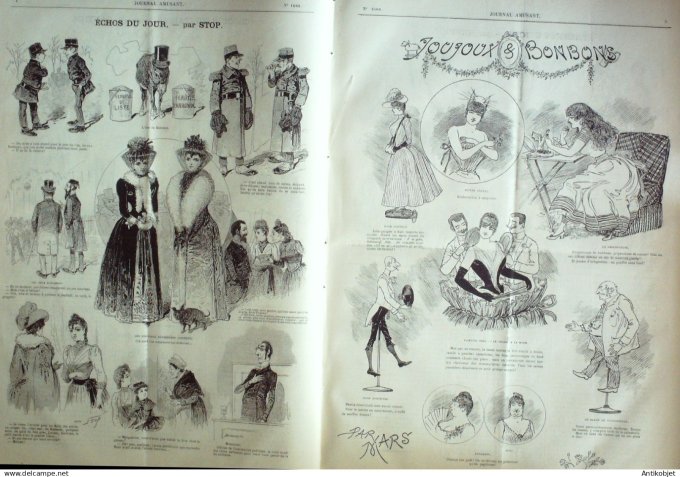 Le Journal Amusant 1889 # 1688 Joujoux et bonbons par Mars