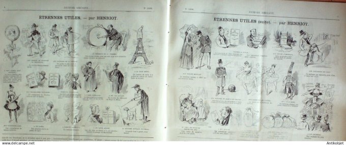 Le Journal Amusant 1889 # 1688 Joujoux et bonbons par Mars