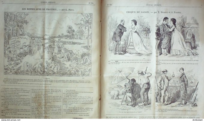 Le Journal Amusant 1870 #  760 Un tour de Marne par Grevin