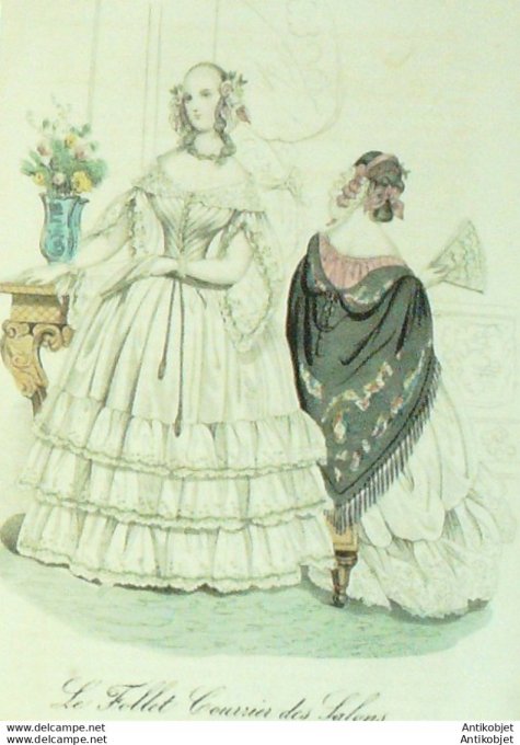 Gravure de mode Le Follet 1836 n°377