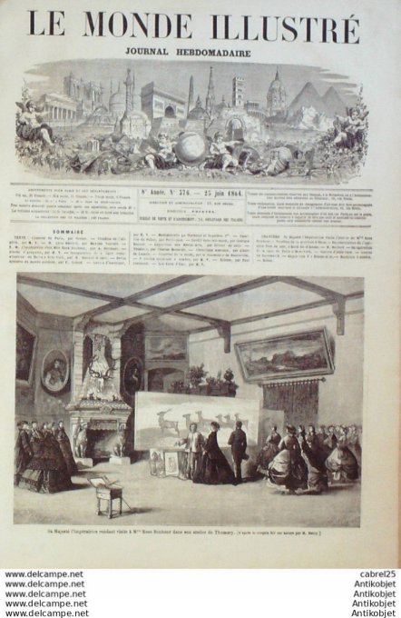 Le Monde illustré 1864 n°376 Usa Spottsylvania Wilderness Danemark Duppel