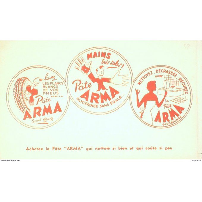 Buvard ARMA Pâte nettoyante