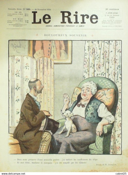 Le Rire 1913 n°565 Gerbault Florès Hémard Radiguet Métivet Falké Guillaume