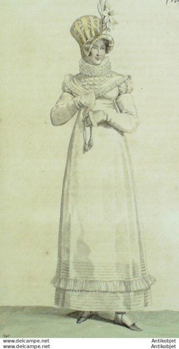 Costume Parisien 1815 # 1499 Robe perkale