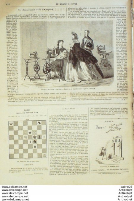 Le Monde illustré 1864 n°376 Usa Spottsylvania Wilderness Danemark Duppel