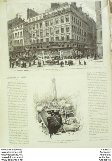 Le Monde illustré 1878 n°1109 Nancy (54) Thiers Pays Bas Hanovre Drapeaux Des Nations Armes Ecussons