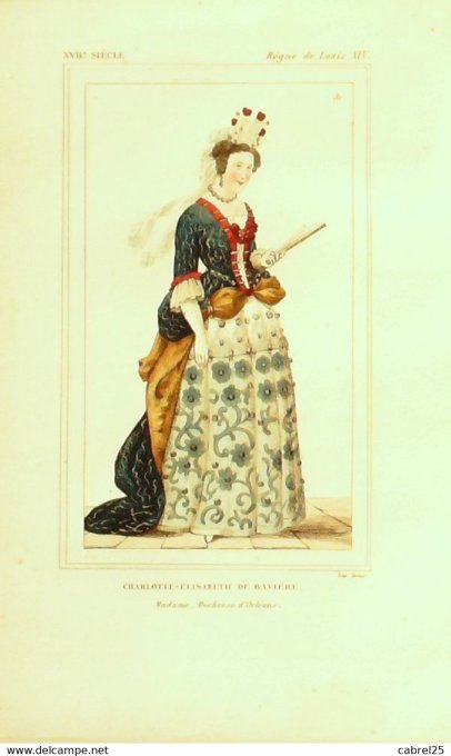 De Baviere Charlotte Elisabeth sous  Louis Xiv 1852