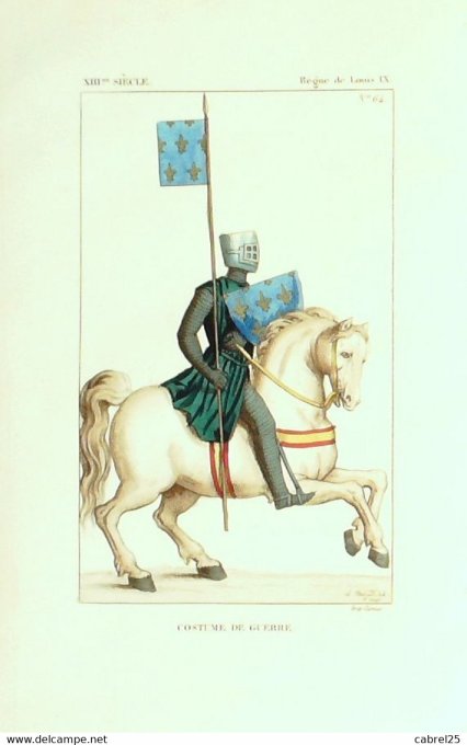 Cavalier de guerre Mal de France 13ème 1852