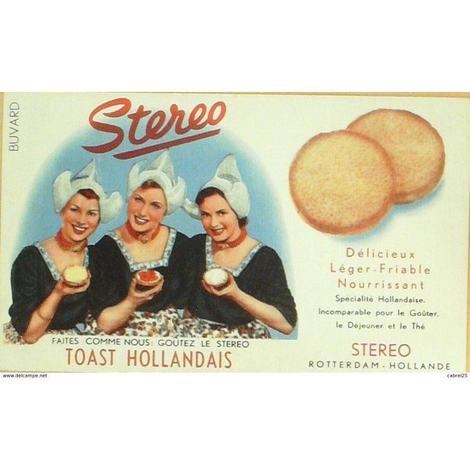 Buvard STEREO TOAST Hollandais
