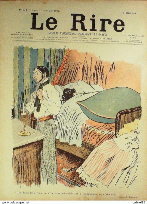 Le Rire 1897 n°149 Jeanniot Burret Heidbrinck Huard Rabier Fau Engel Métivet