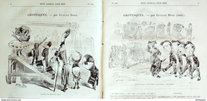 Petit journal pour Rire 1860 # 301 A la Fregate-ecole Grevin