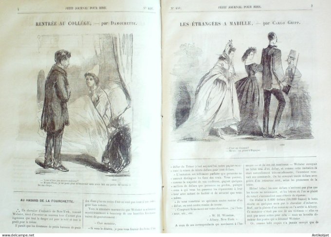 Petit journal pour Rire 1863 # 451 Messieurs les chasseurs Grevin