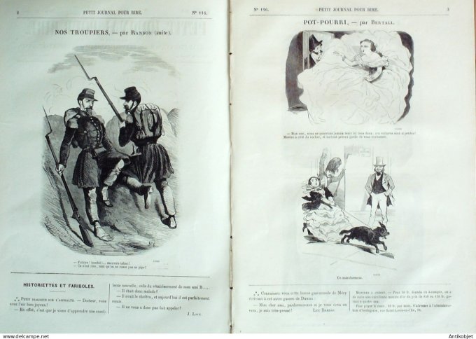 Petit journal pour Rire 1857 # 116 Pot-Pourri Bertall