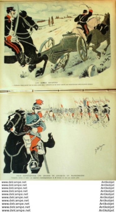L'Assiette au beurre 1905 # 232 Aux manoeuvres cosaques Mandchourie Ostoya