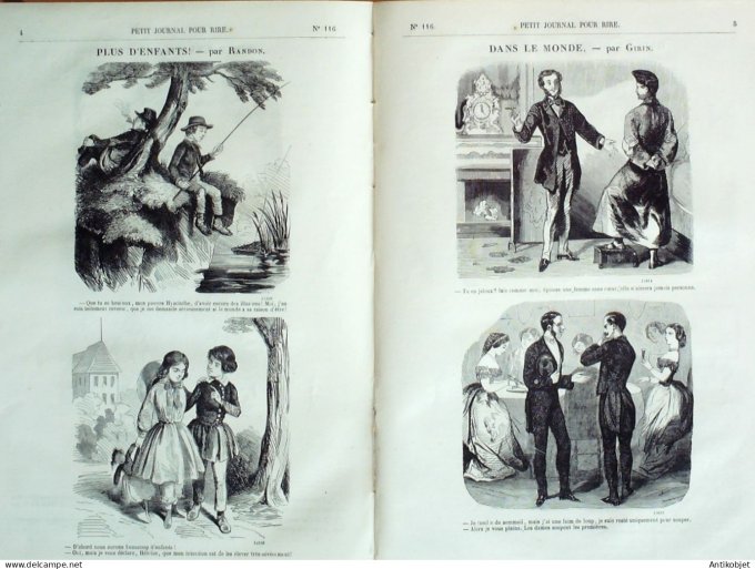 Petit journal pour Rire 1857 # 116 Pot-Pourri Bertall