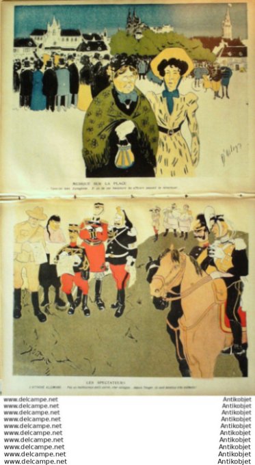 L'Assiette au beurre 1905 # 232 Aux manoeuvres cosaques Mandchourie Ostoya