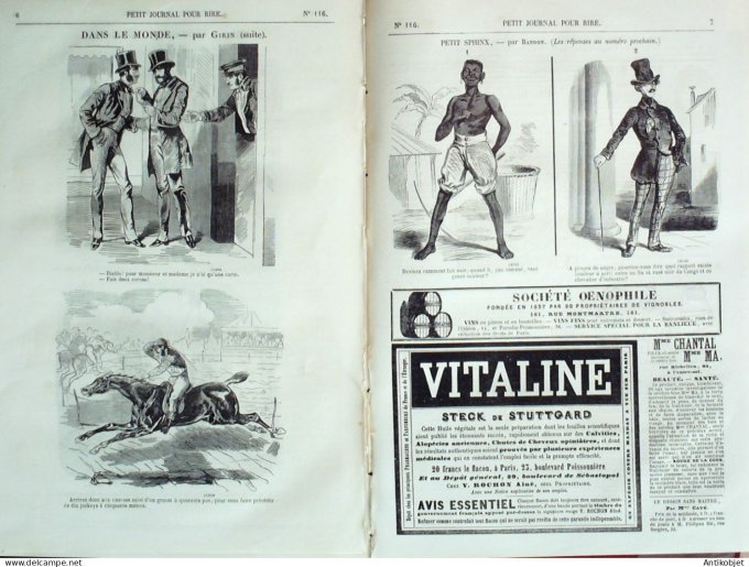 Petit journal pour Rire 1857 # 116 Pot-Pourri Bertall