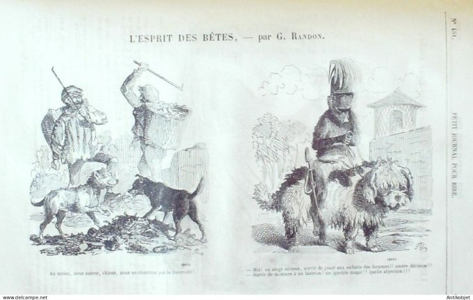 Petit journal pour Rire 1863 # 451 Messieurs les chasseurs Grevin