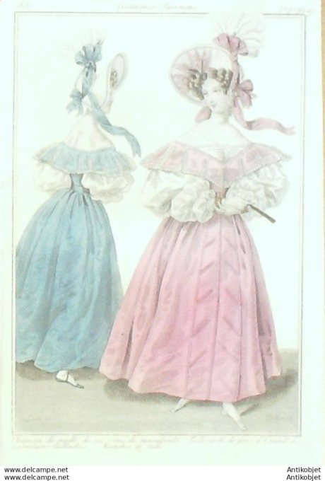 Costume Parisien 1831 # 2904 Redingote de gros dOrient