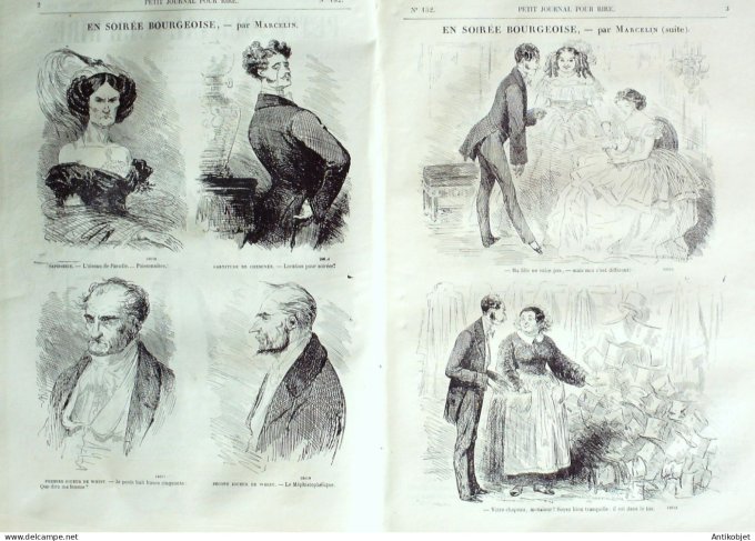 Petit journal pour Rire 1858 # 152 Au Bal Valentino Randon