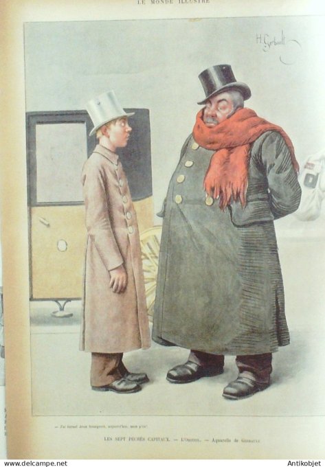 Le Monde illustré 1899 n°2230 Noël des bêtes Oeuvre Mozart Lapaire Mac-Monnies Dhurmer