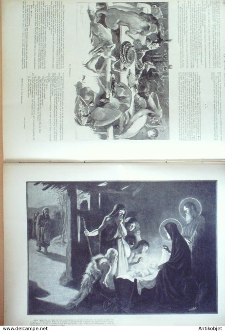 Le Monde illustré 1899 n°2230 Noël des bêtes Oeuvre Mozart Lapaire Mac-Monnies Dhurmer