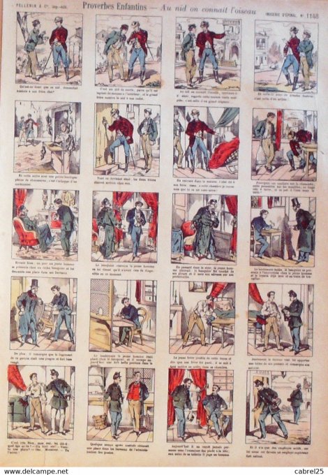 Au Nid On Connait L'oiseau (Pellerin d'epinal)