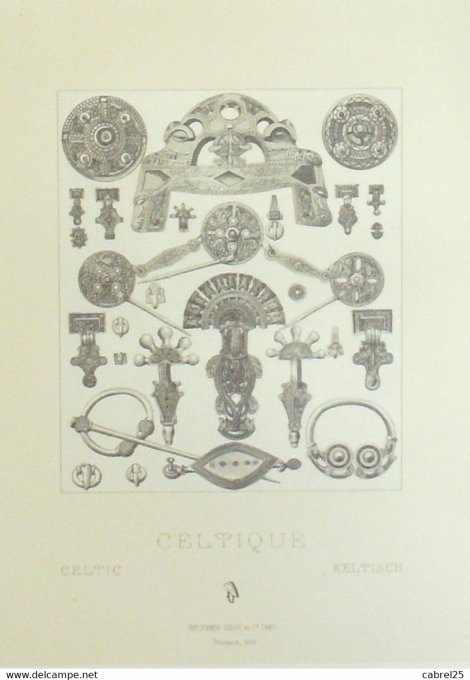 Objet Celtique Broche fibules agrafe reliquaire